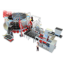 Hunter Verticle Four-Level Turntable Mold Handling